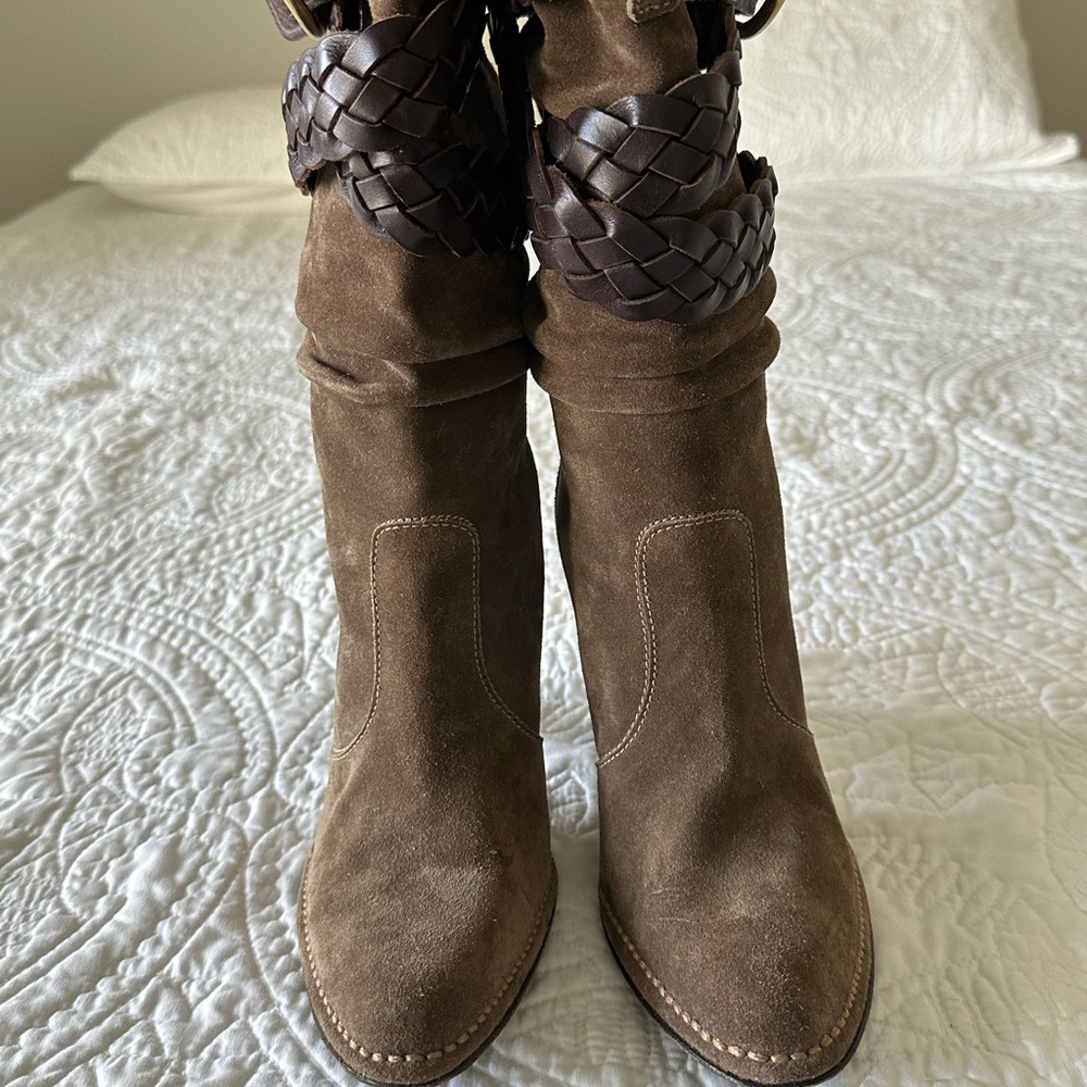 Coach Suede Heeled Boots - Picture 16 of 16